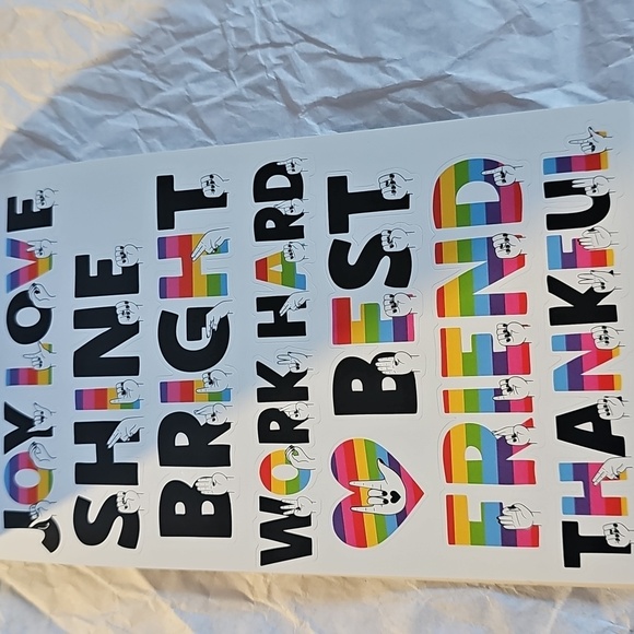 NWT Recollections Sign Language Sticker Pack - Multicolor 479pcs - Picture 3 of 9